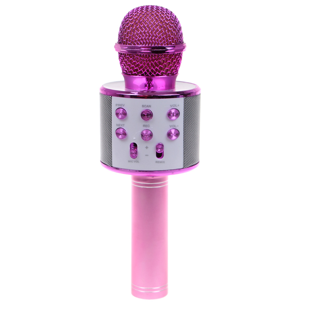 Karaoke mikrofon WS-858 růžový - náhľad 1