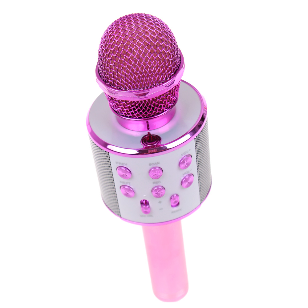 Karaoke mikrofon WS-858 růžový - náhľad 2