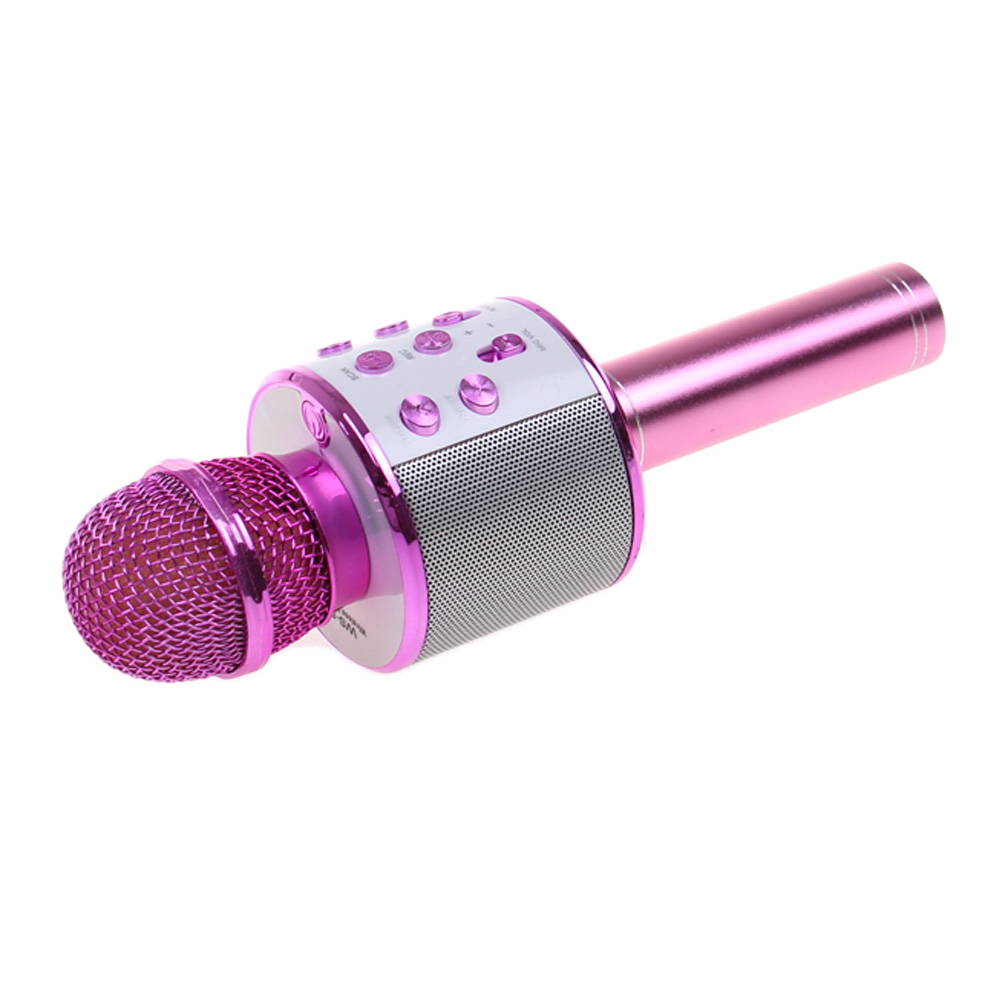 Karaoke mikrofon WS-858 růžový - náhľad 3