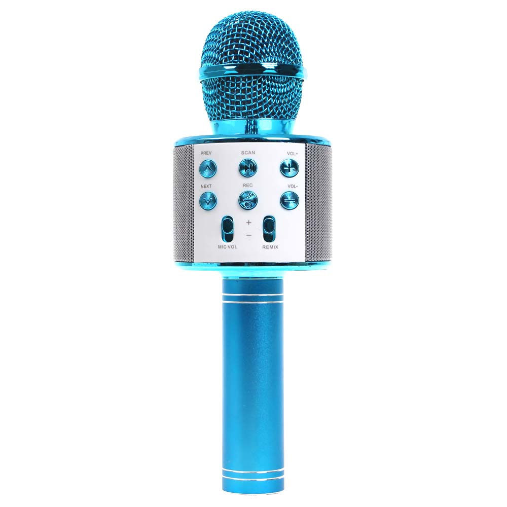 Karaoke mikrofon WS-858 modrý - náhľad 4