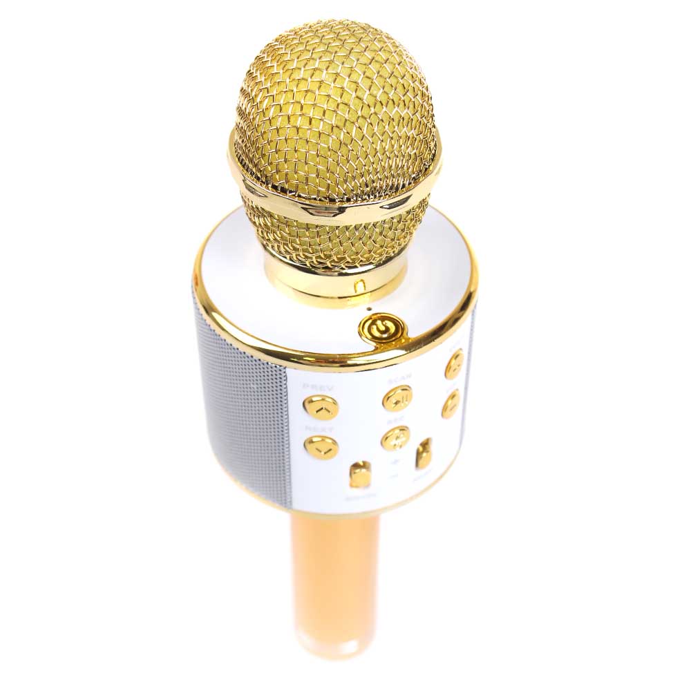 Karaoke mikrofon WS-858 zlatý - náhľad 4