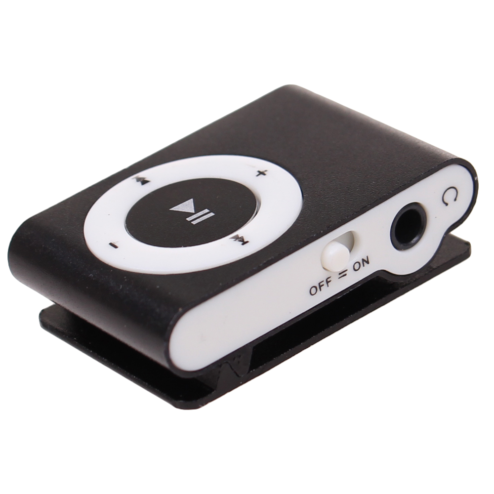 Kompaktní MP3 přehrávač černý - náhľad 2