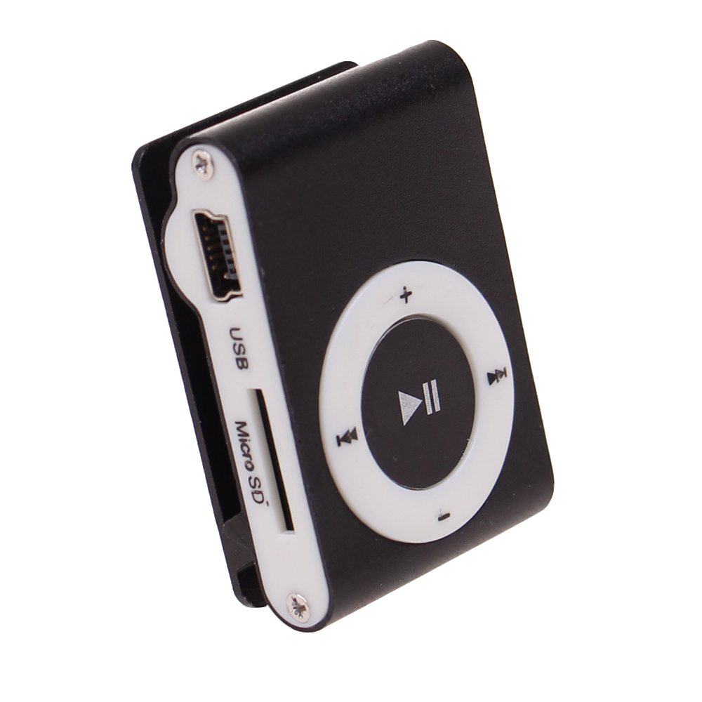 Kompaktní MP3 přehrávač černý - náhľad 3