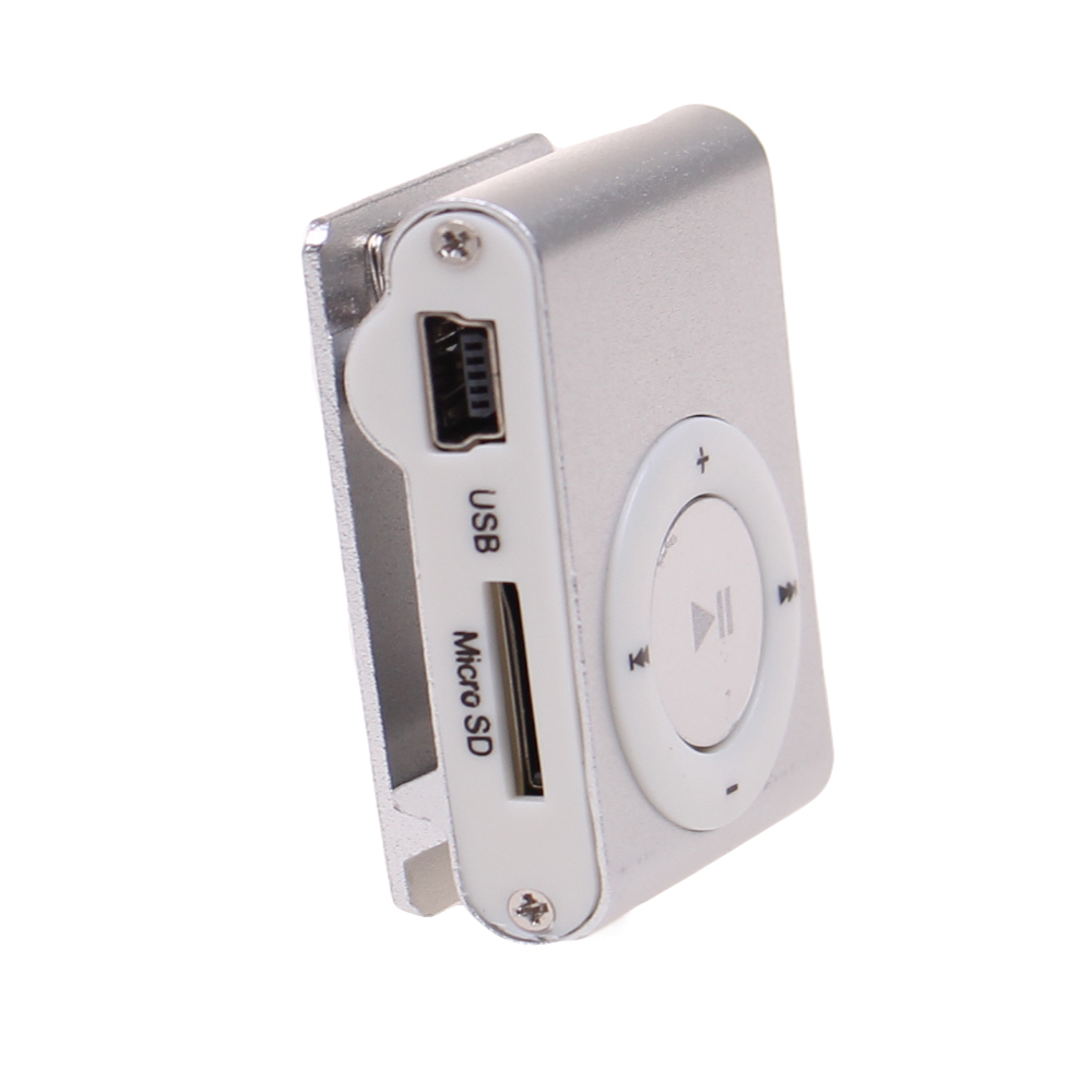 Kompaktní MP3 přehrávač stříbrný - náhľad 2
