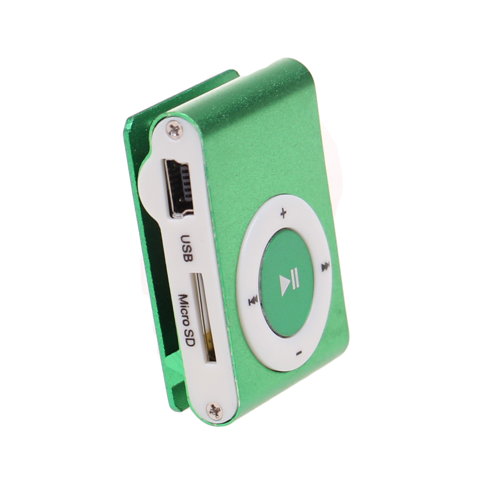 Kompaktní MP3 přehrávač zelený - náhľad 2