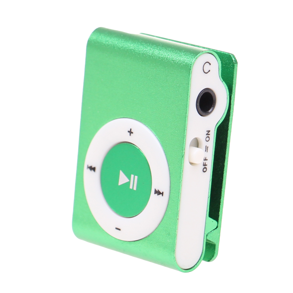 Kompaktní MP3 přehrávač zelený - náhľad 3