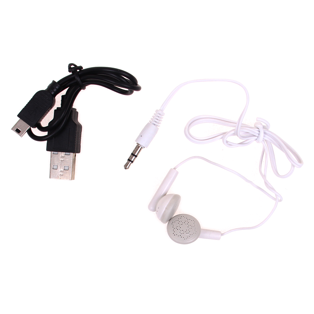 Mini MP3 přehrávač s displejem stříbrný - náhľad 4