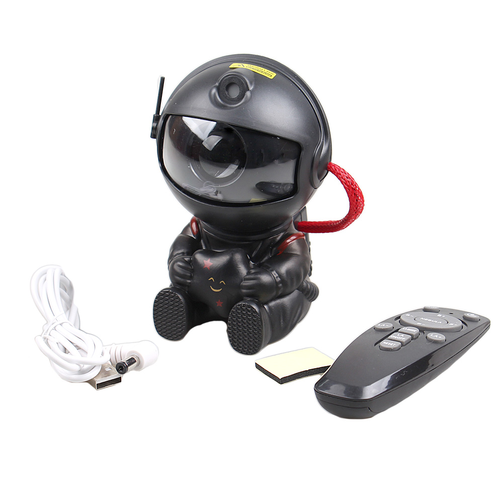 LED projektor noční obloha astronaut černý - náhľad 1