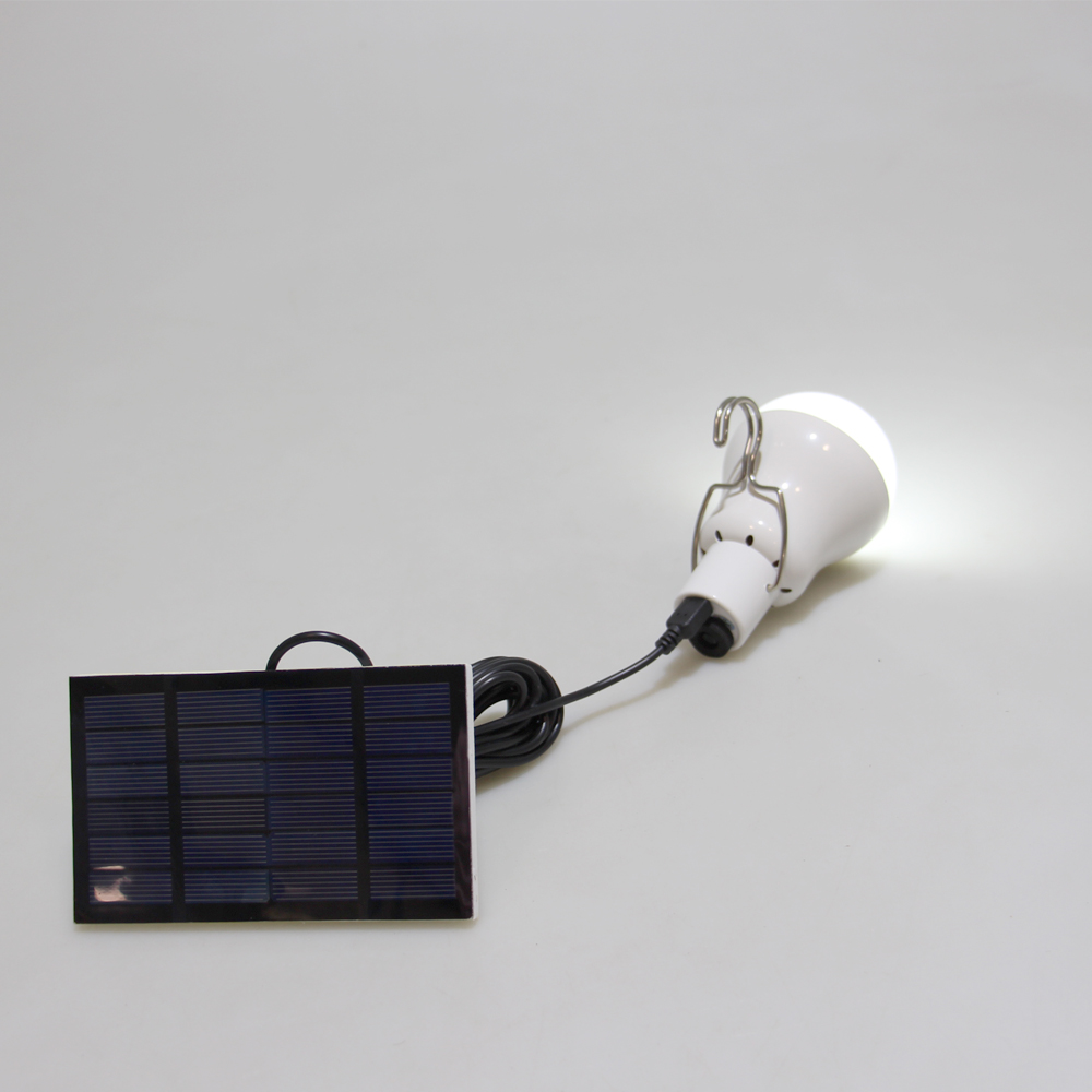 Solární LED panel se žárovkou - náhľad 3