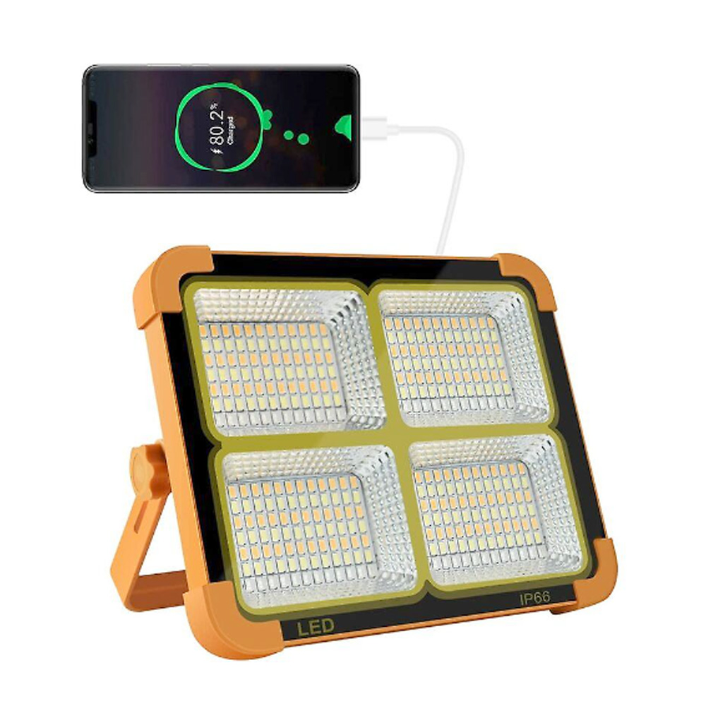 Solární dobíjecí pracovní světlo 100 W - náhľad 2
