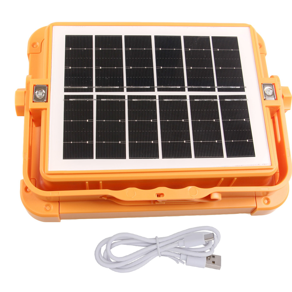 Solární dobíjecí pracovní světlo 100 W - náhľad 4