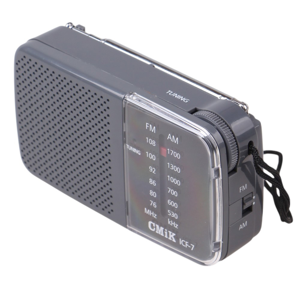 2pásmové kapesní rádio ICF-7 šedé  - náhľad 3