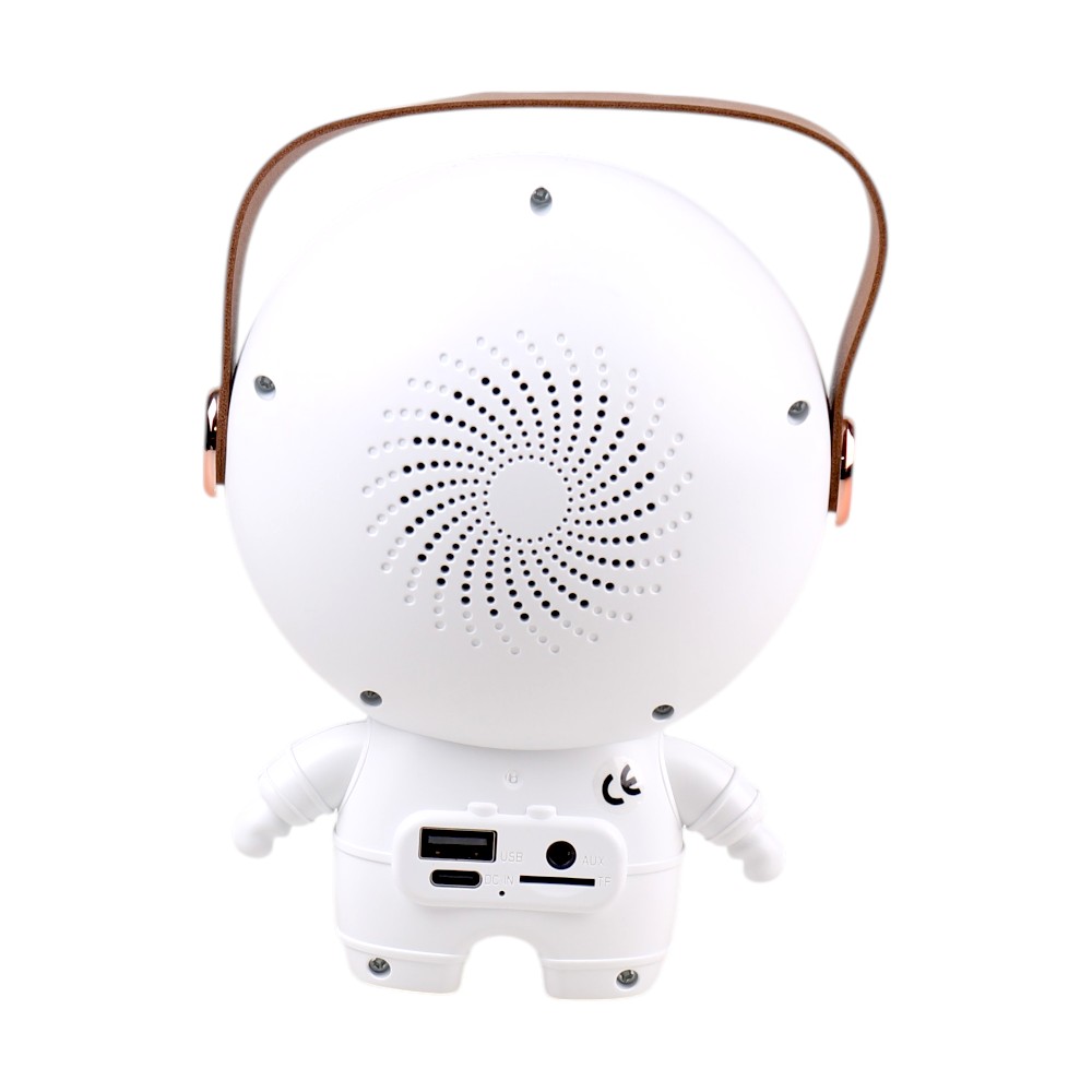 Bezdrátový karaoke astronaut bílý - náhľad 3