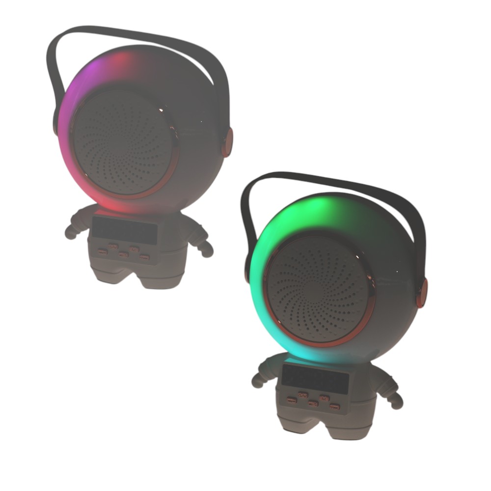 Bezdrátový karaoke astronaut bílý - náhľad 4