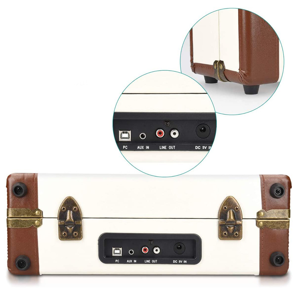 Gramofon v retro kufříku - náhľad 3