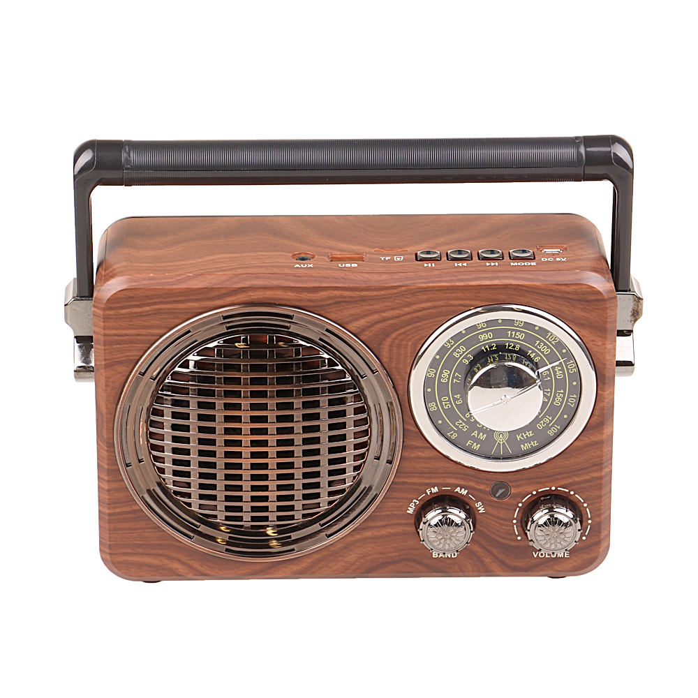 Přenosné dobíjecí retro rádio MK-612 - náhľad 2