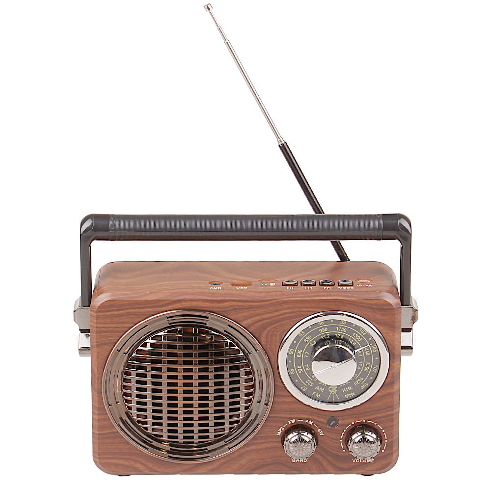 Přenosné dobíjecí retro rádio MK-612 - náhľad 5