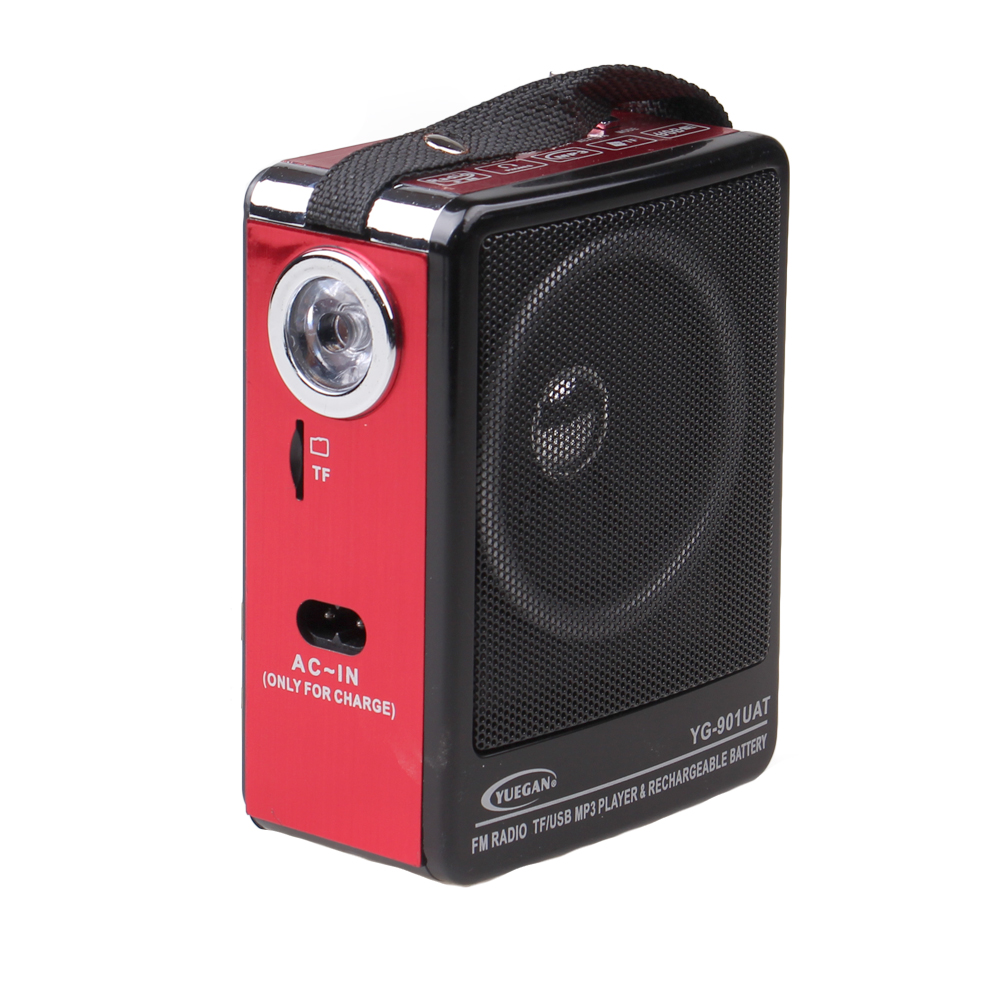 Přenosné rádio YG-901UAT červené - náhľad 5