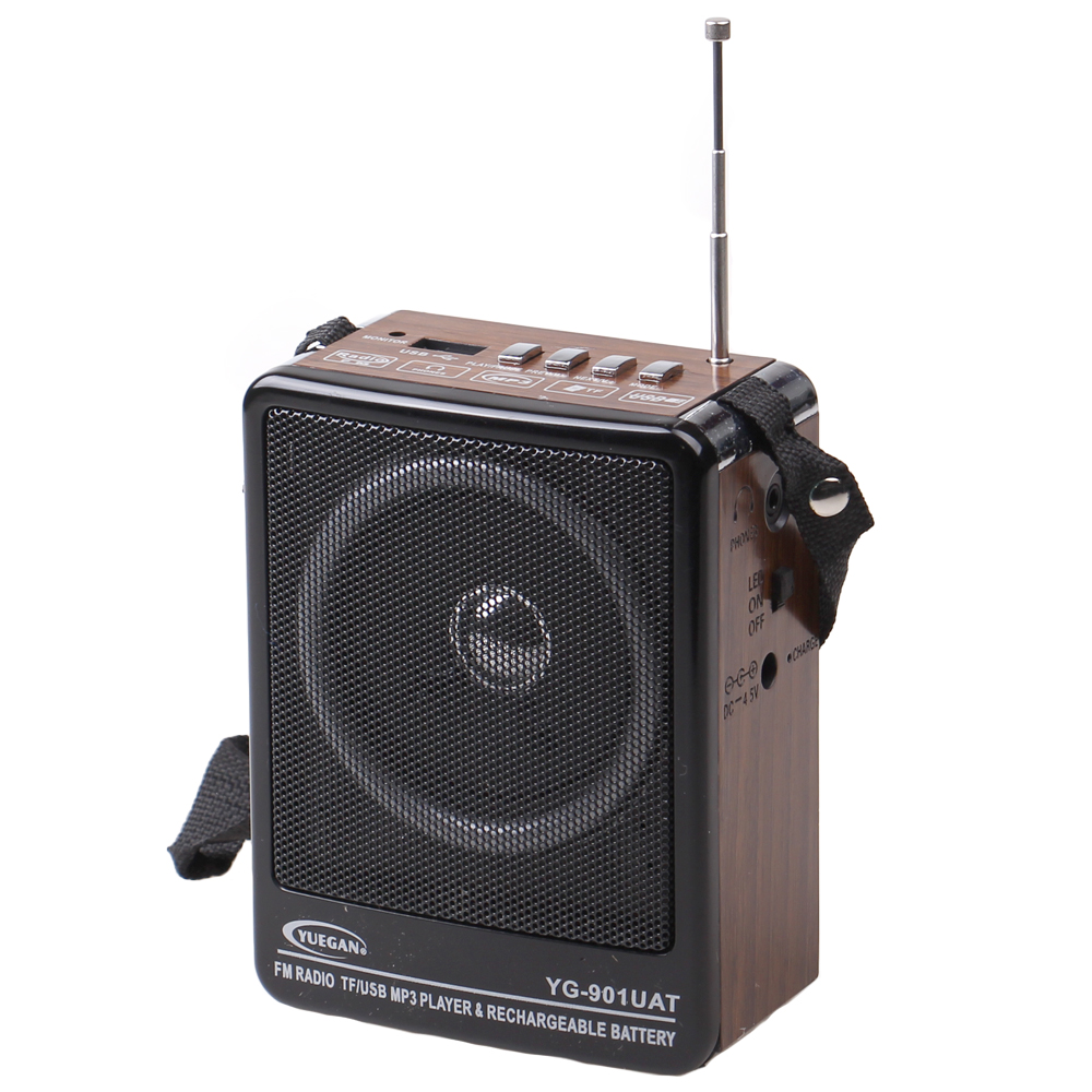 Přenosné rádio YG-901UAT hnědé - náhľad 2