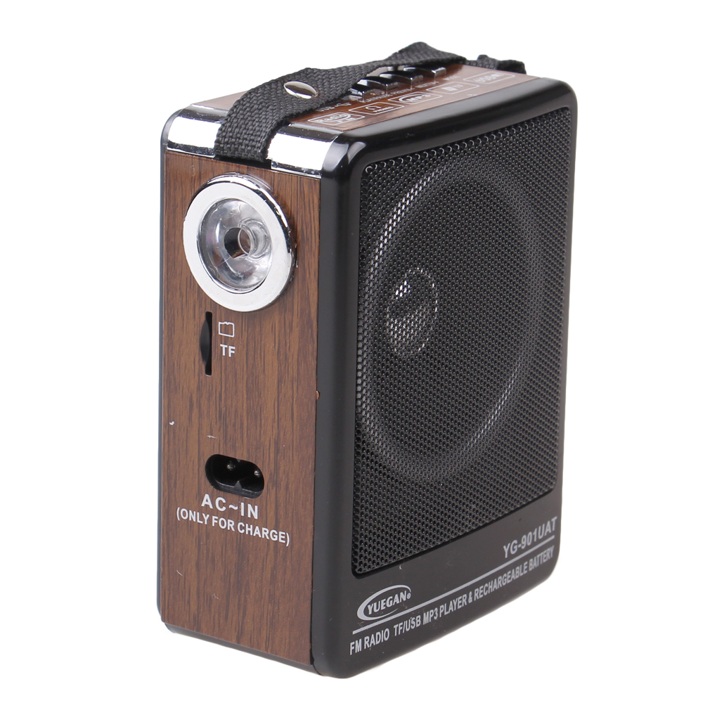 Přenosné rádio YG-901UAT hnědé - náhľad 4
