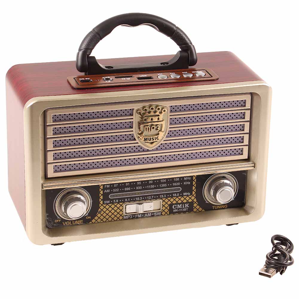 Přenosné radio CMIK MK-113BT zlaté - náhľad 2