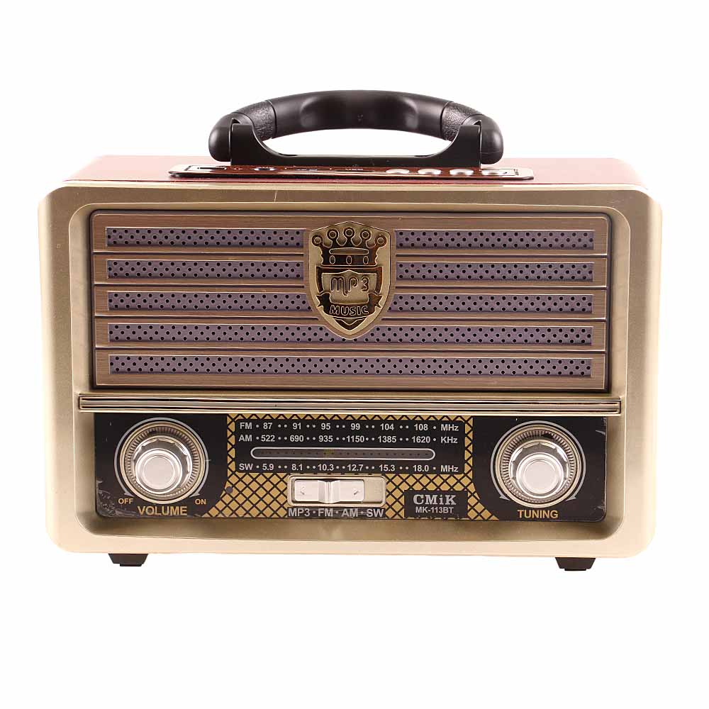 Přenosné radio CMIK MK-113BT zlaté - náhľad 3