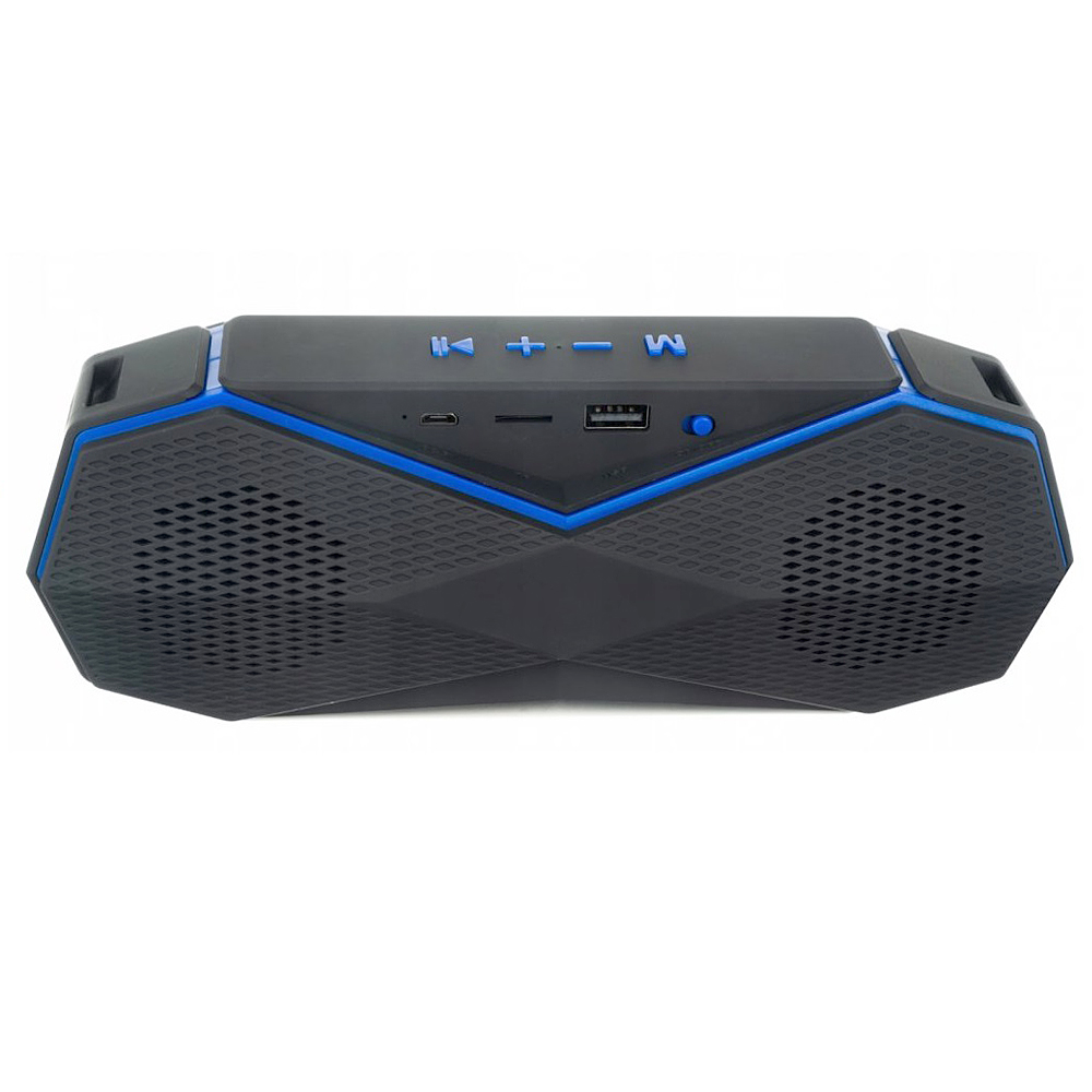 Přenosný Bluetooth reproduktor H18 černo modrý - náhľad 1