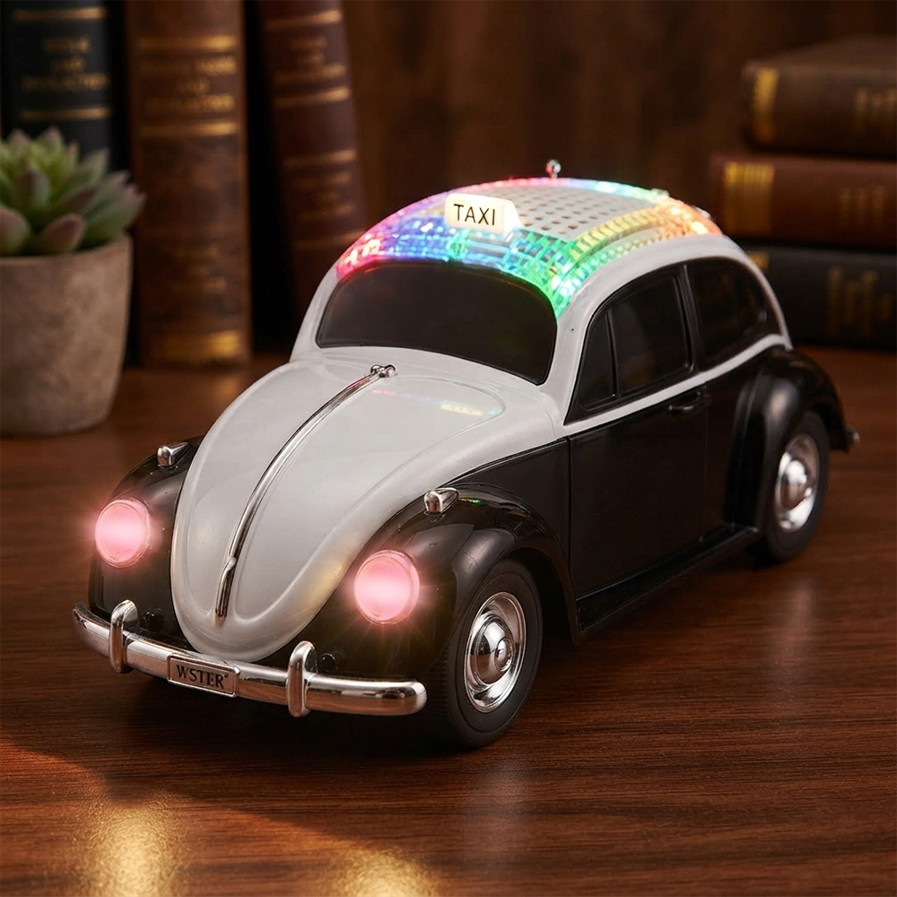 Reproduktor retro autíčko Taxi černé WS-1958BT - náhľad 6