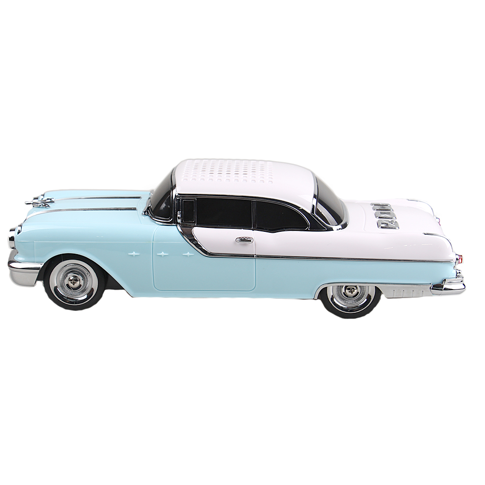Reproduktor retro auto světle modré - náhľad 3