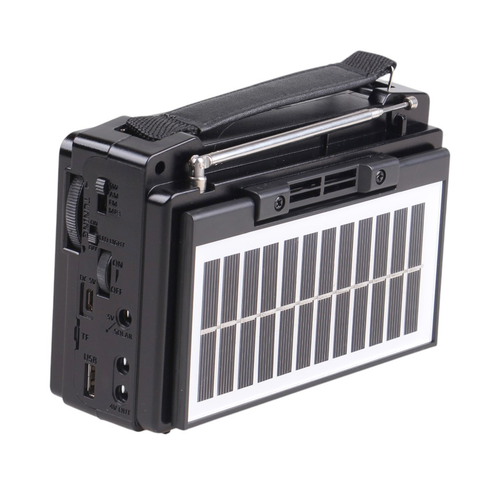 Solární 3pásmové rádio IS-810PRO modré - náhľad 5