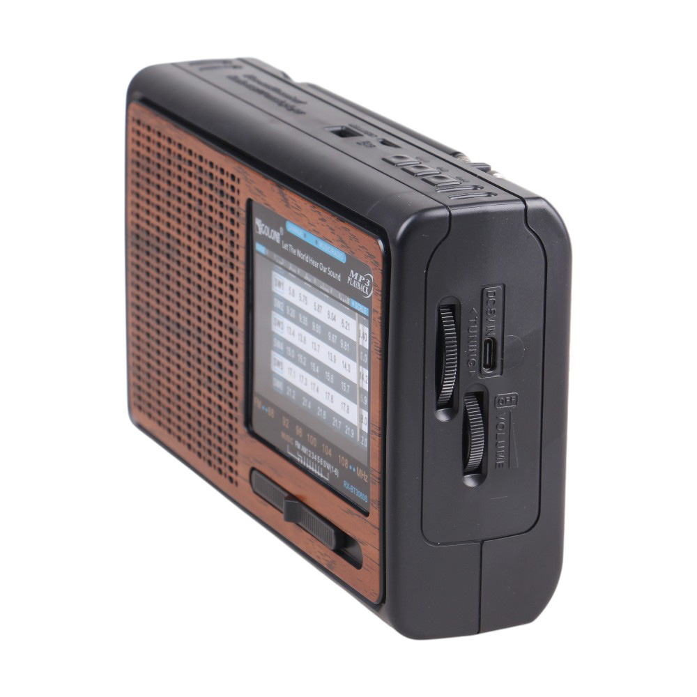 Solární přenosné rádio RX-BT3060S hnědé - náhľad 3