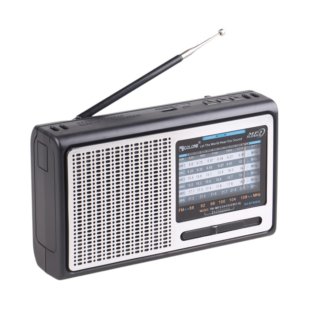 Solární přenosné rádio RX-BT3060S stříbrné - náhľad 2