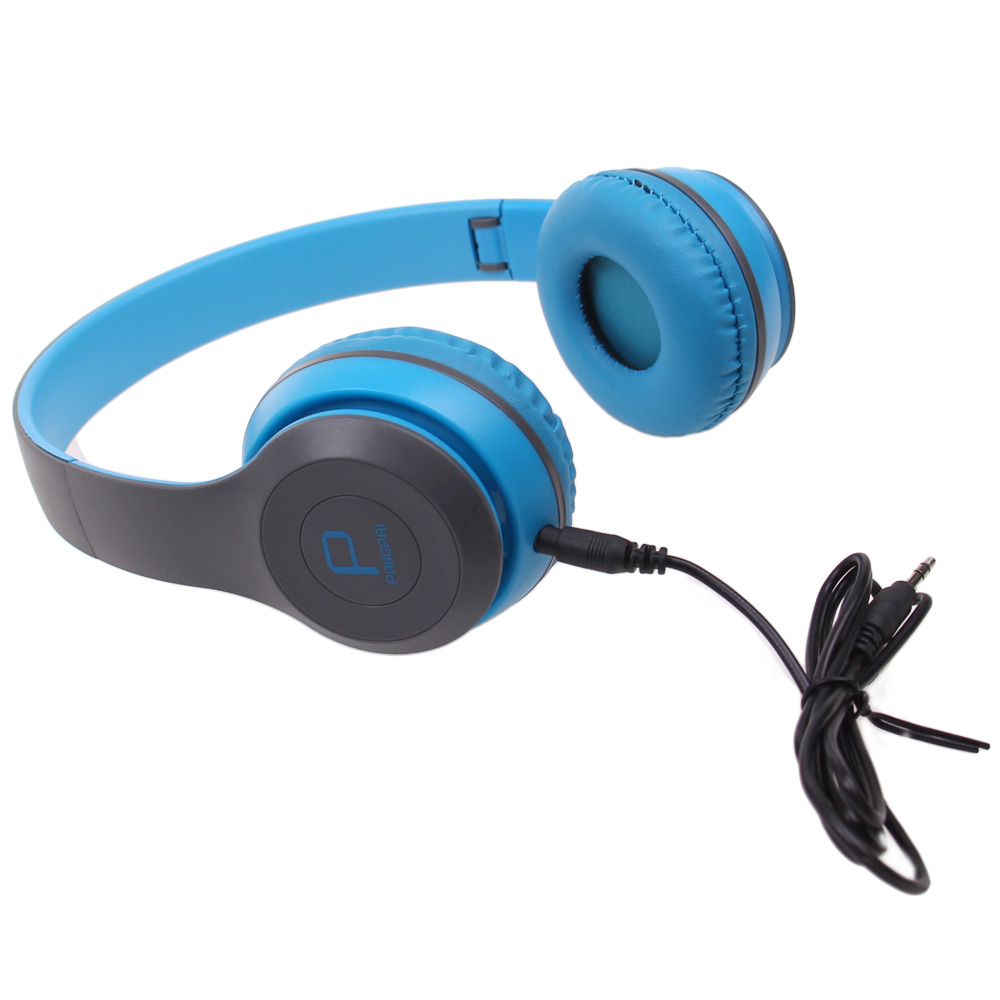 Hudební sluchátka P8047 modrá - náhľad 1