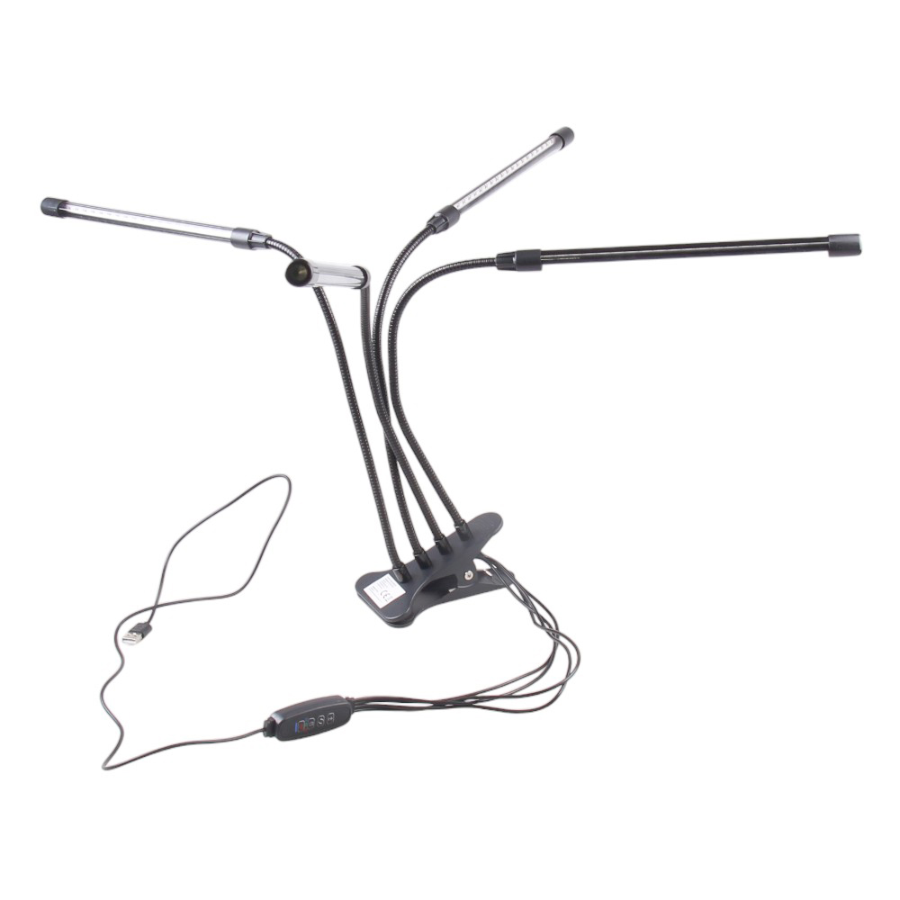 Čtyřramenná LED pěstební lampa pro pokojové rostliny - náhľad 1