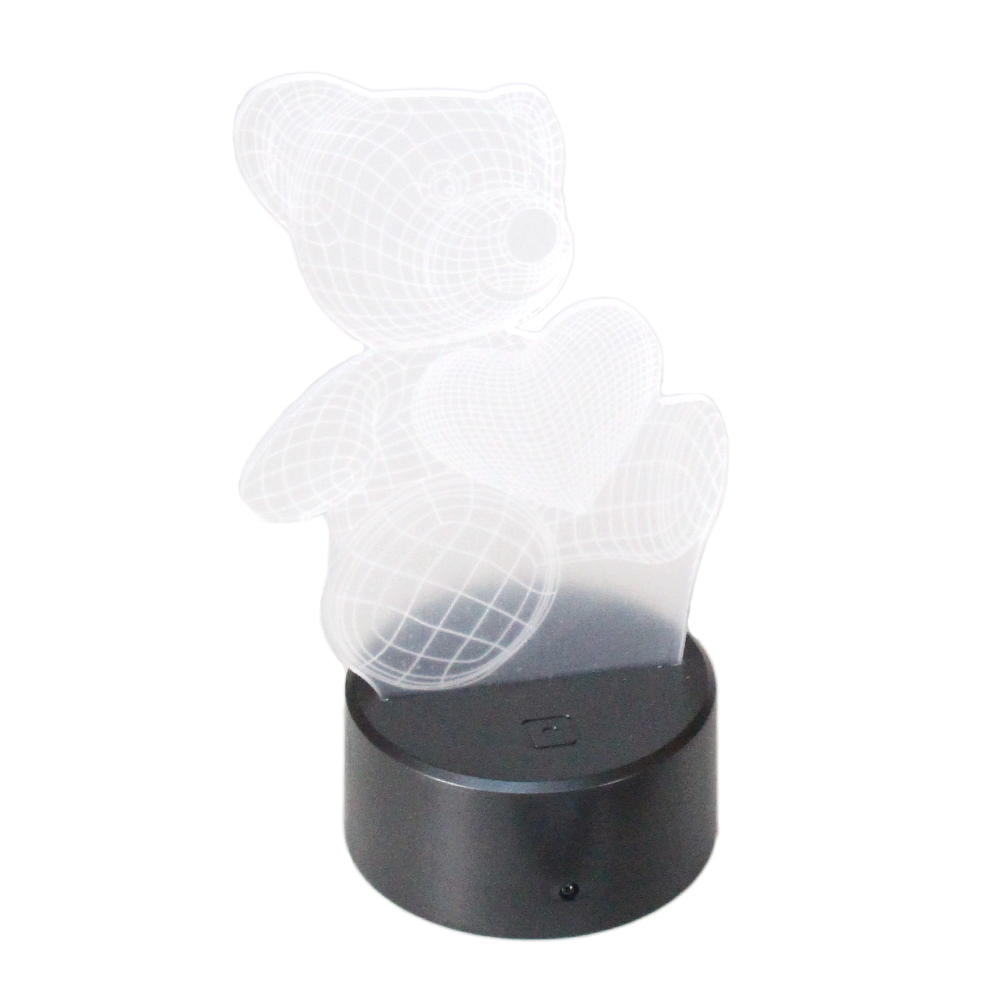 3D lampička medvídek - náhľad 1