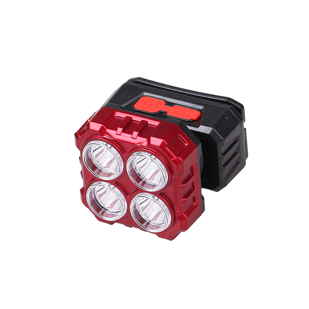 Dobíjecí LED čelovka HX208-4 červená - náhľad 1