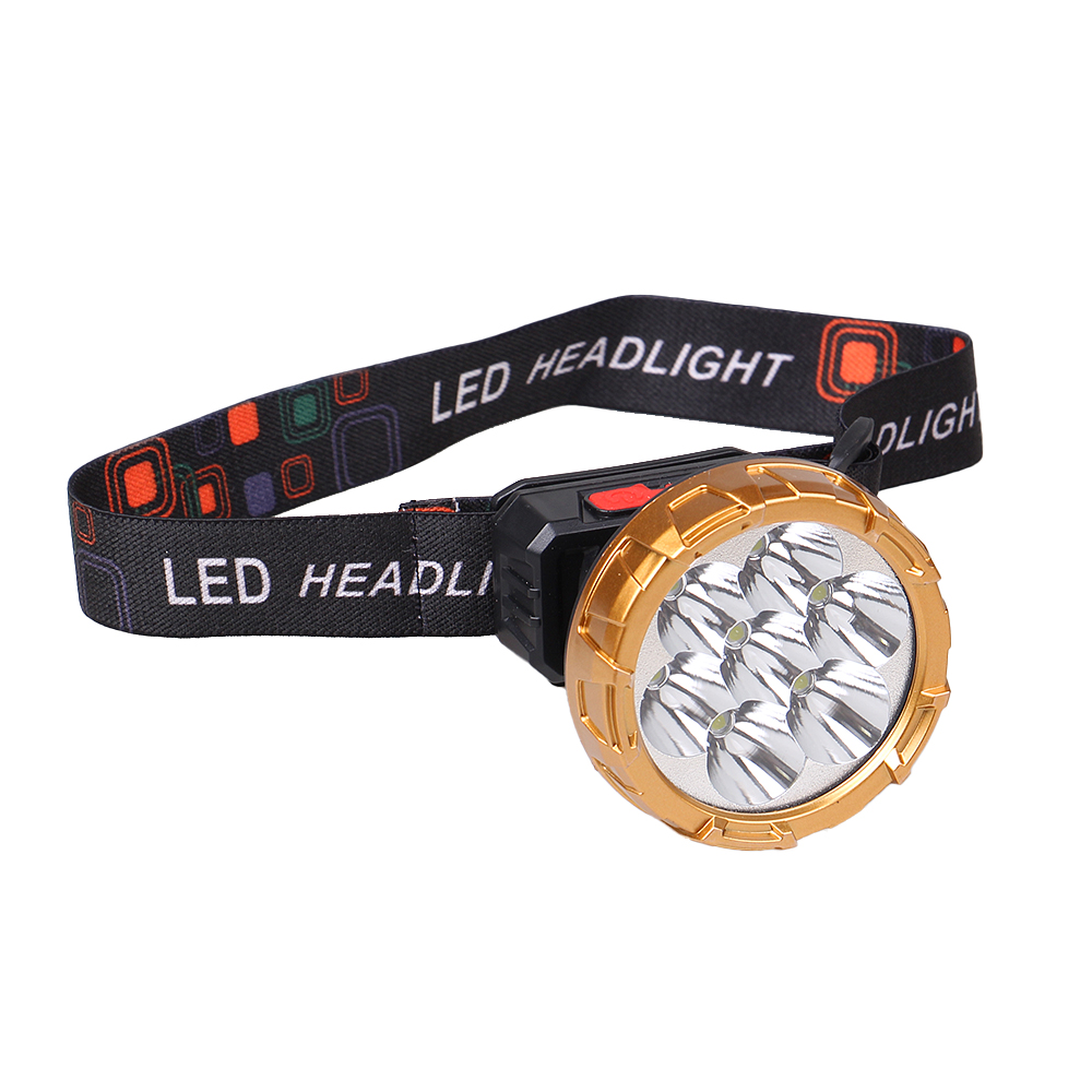 Dobíjecí LED čelovka HX208-7 zlatá - náhľad 5