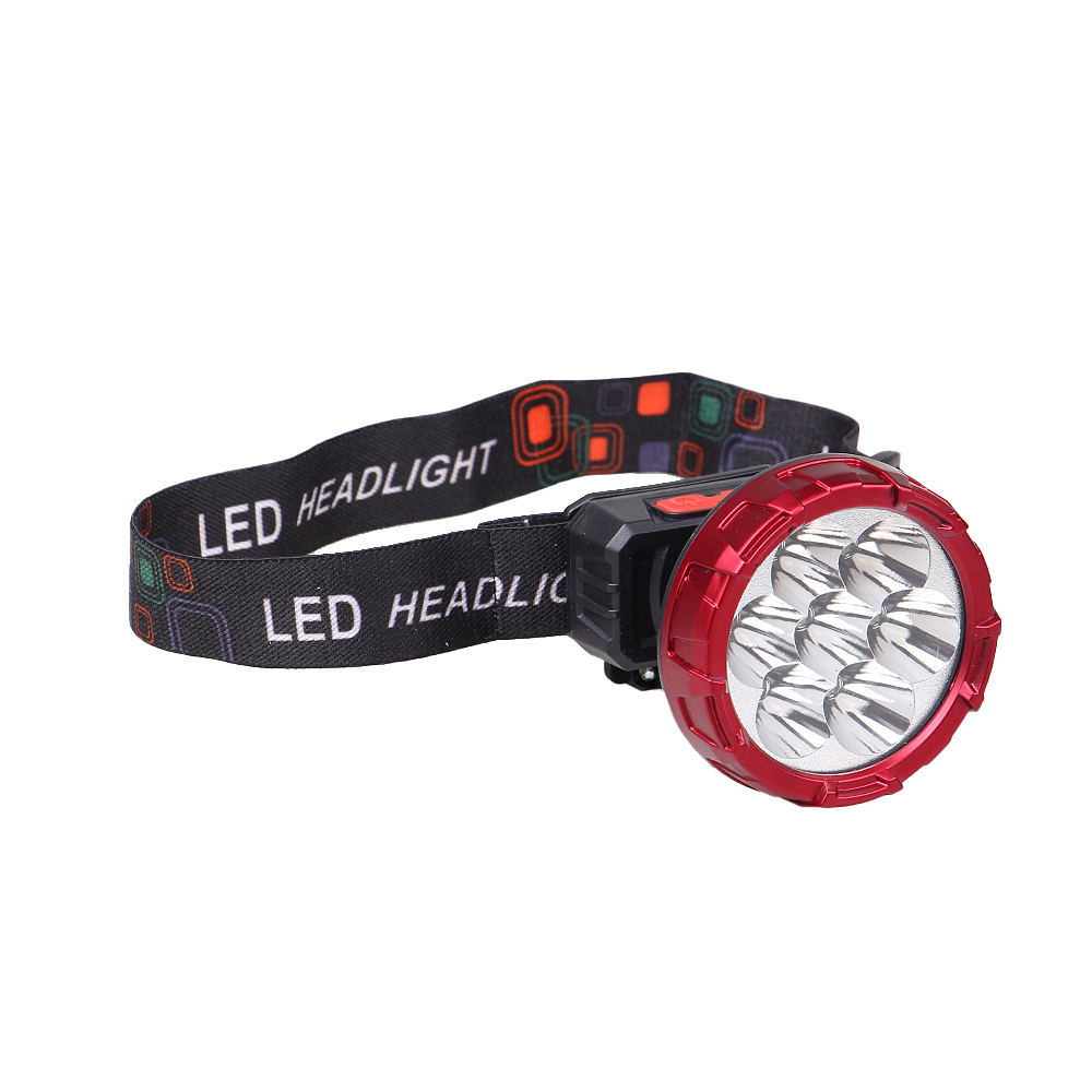 Dobíjecí LED čelovka HX208-9 červená - náhľad 5