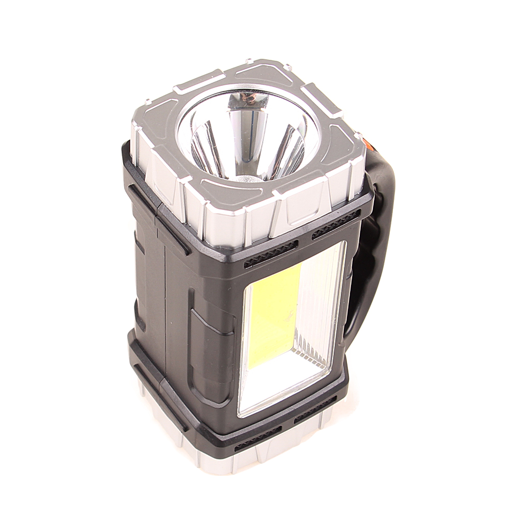Multifunkční LED svítilna GL-2289 stříbrná - náhľad 2