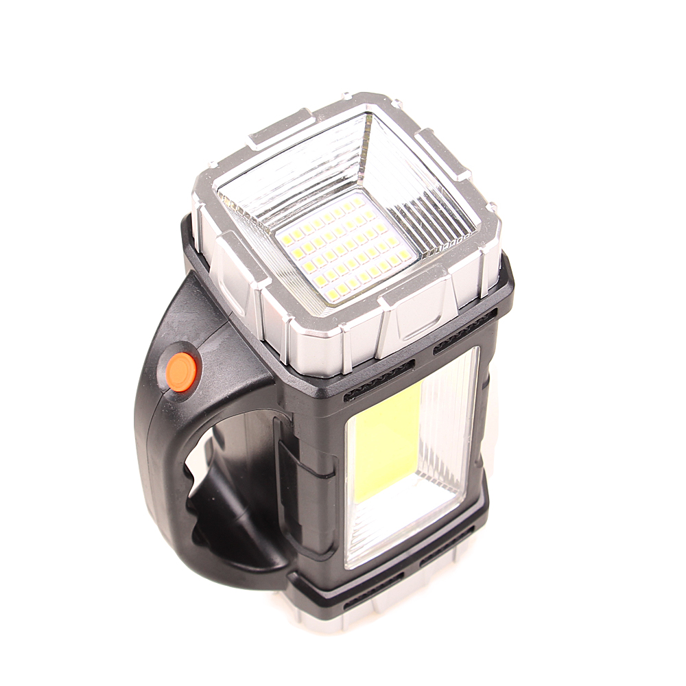 Multifunkční LED svítilna GL-2289 stříbrná - náhľad 4