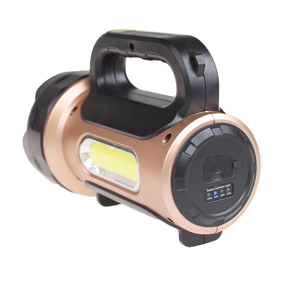 Přenosné LED osvětlení HEL-T93 zlaté - náhľad 4
