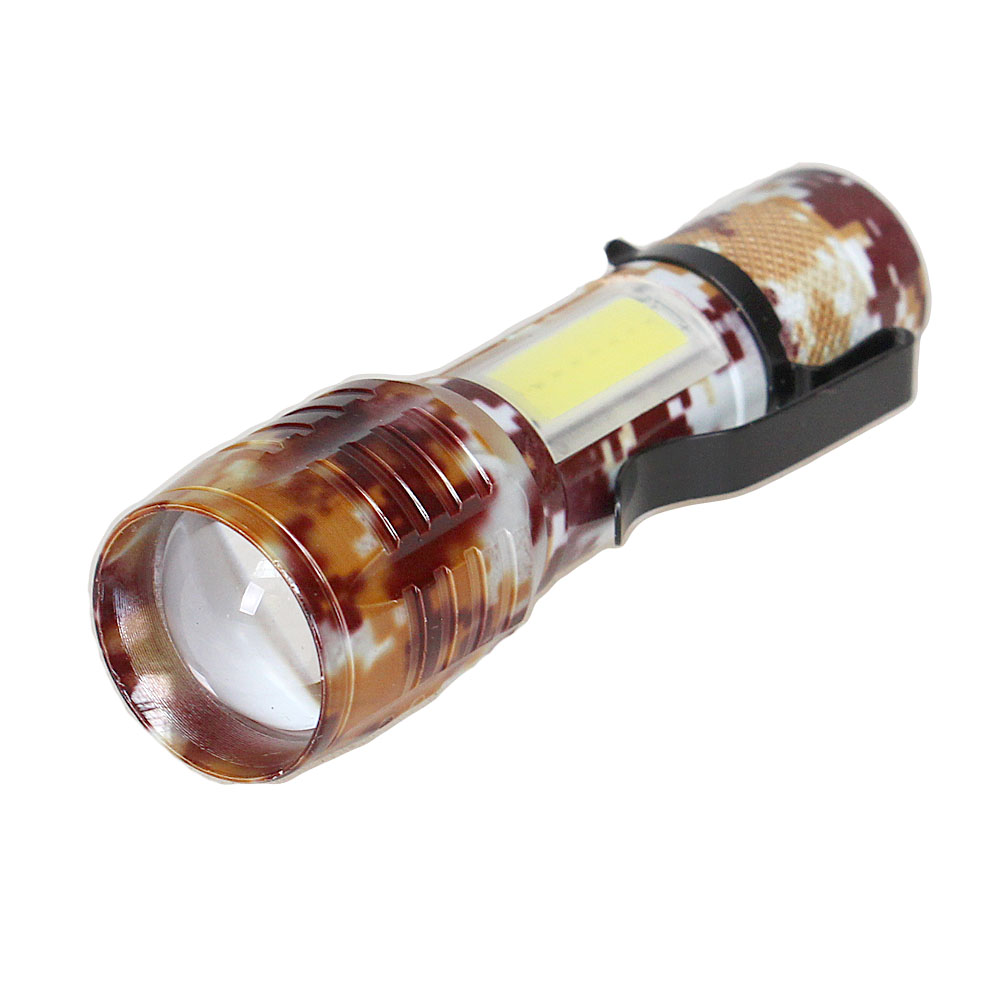 USB svítilna se zoomem maskáčová - náhľad 3