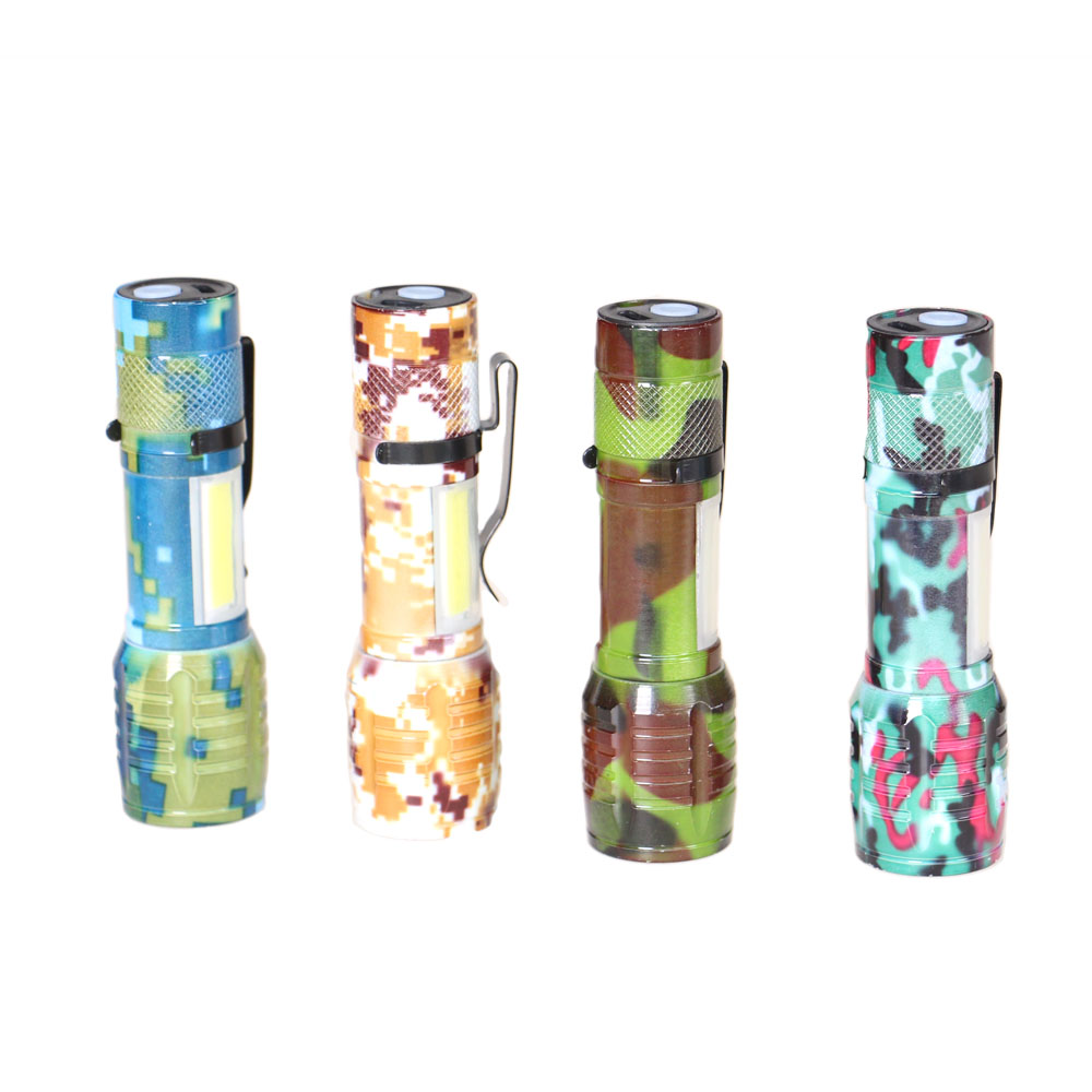 USB svítilna se zoomem maskáčová - náhľad 7