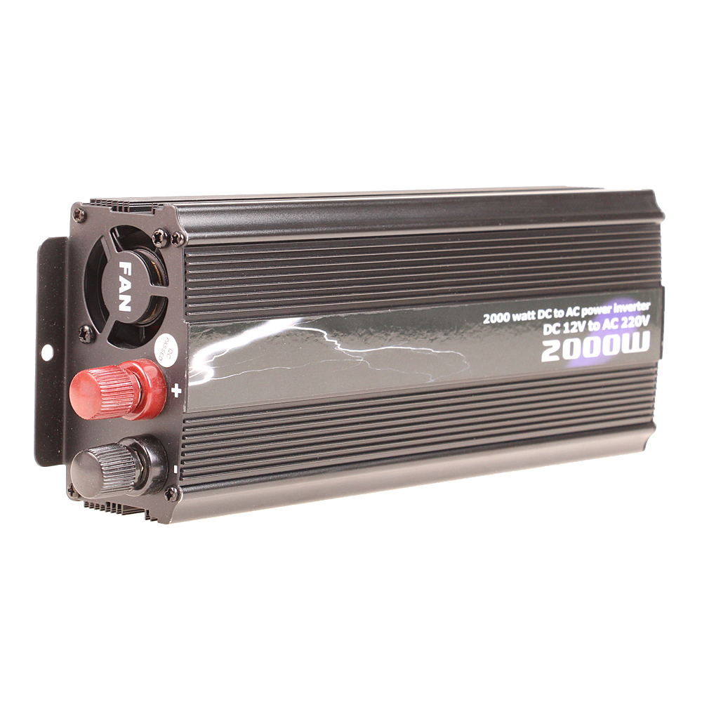 Měnič napětí 2000W černý - náhľad 3
