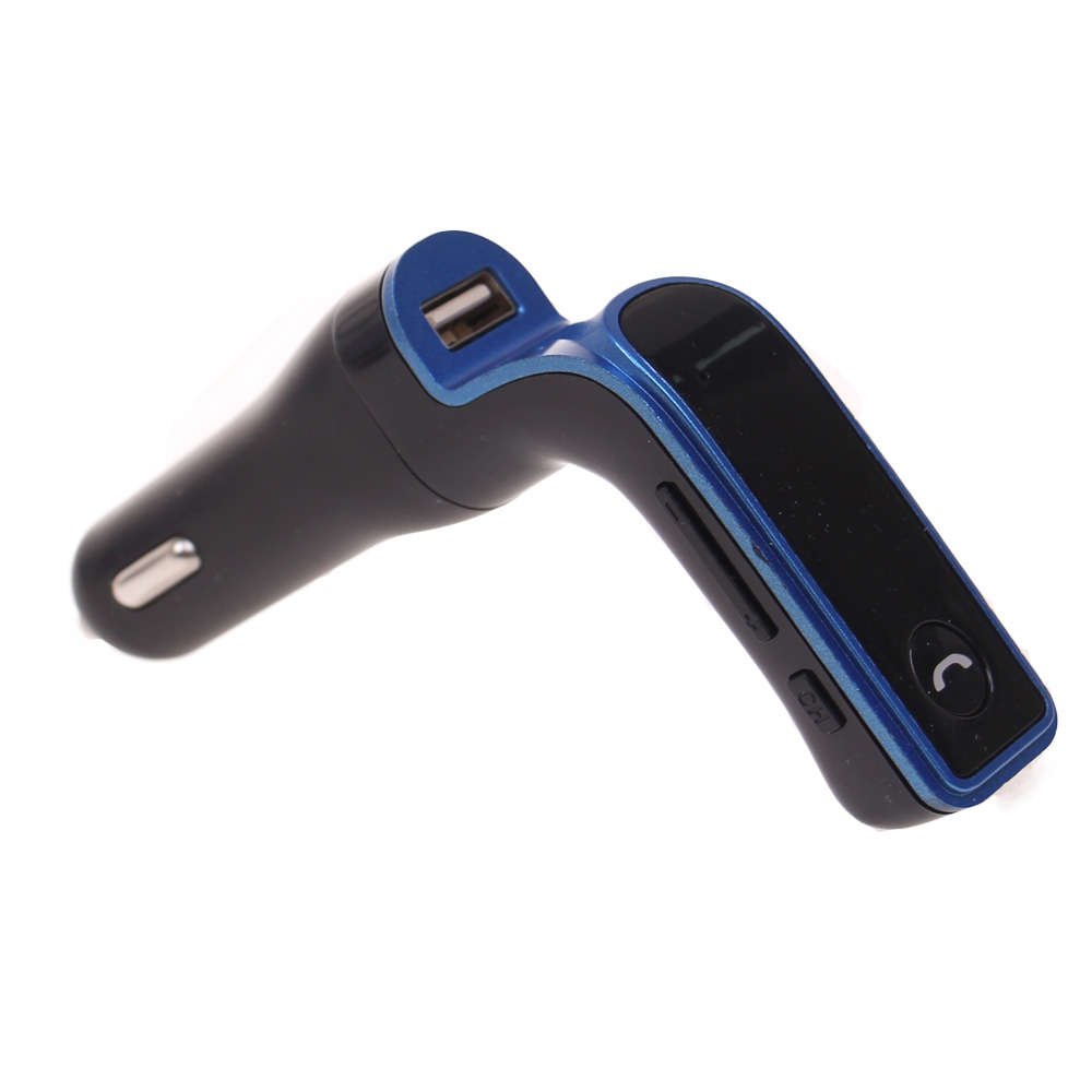 Multifunkční bluetooth handsfree do auta Car G7 černo-modré - náhľad 2