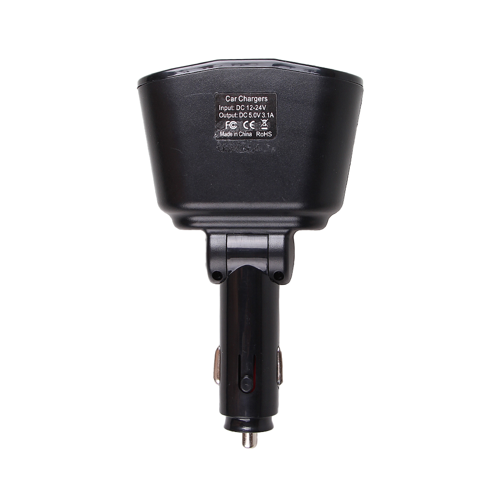 Rozbočka do autozapalovače 2×USB+2×CL - náhľad 4