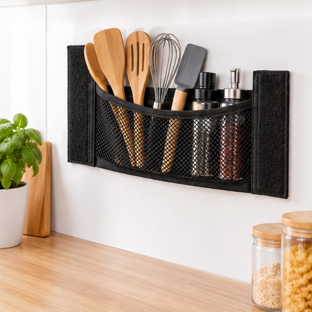 Síťovaný organizér se suchým zipem 25 × 45 cm - náhľad 6