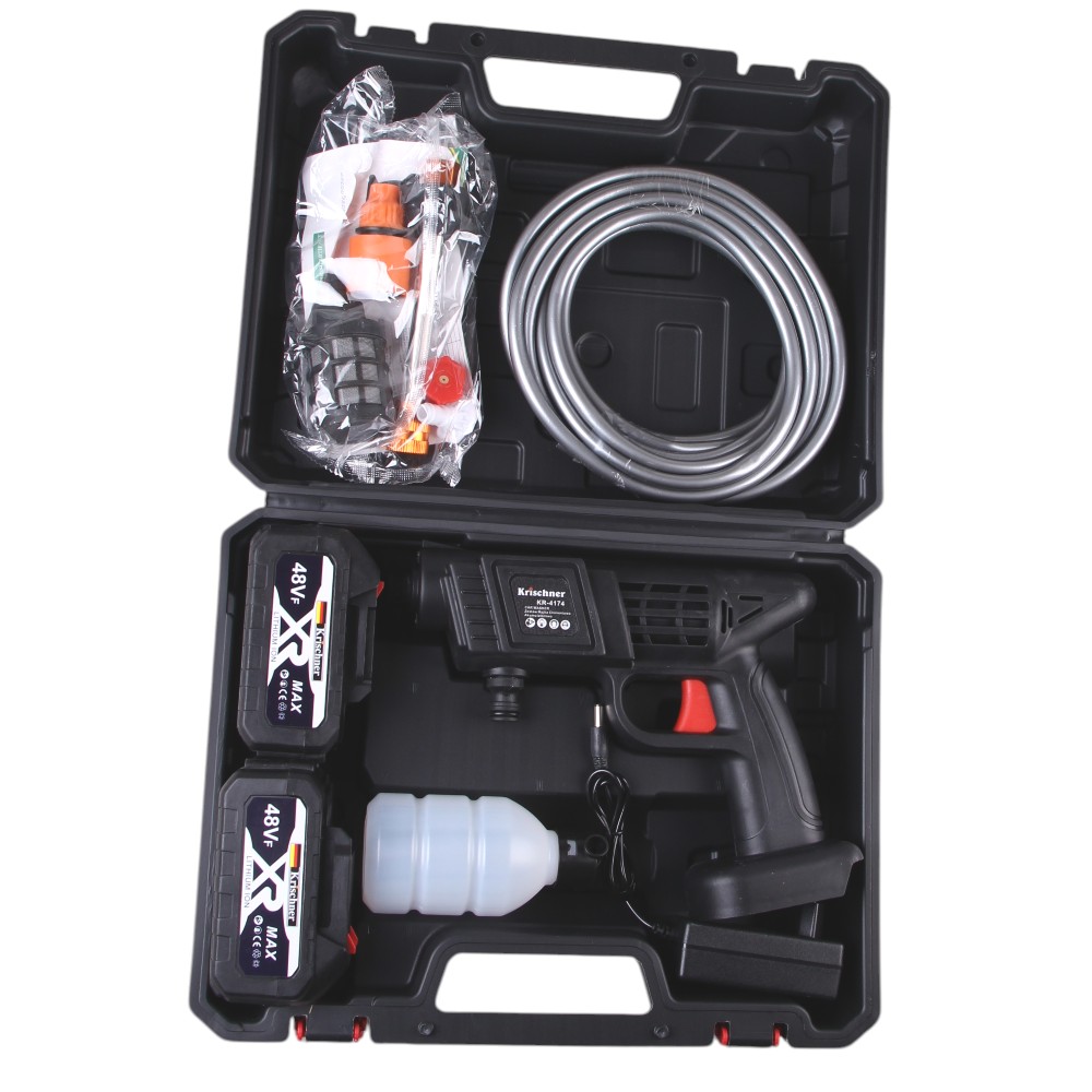 Aku ruční vysokotlaká čistící pistole 48V KR-4174 - náhľad 2