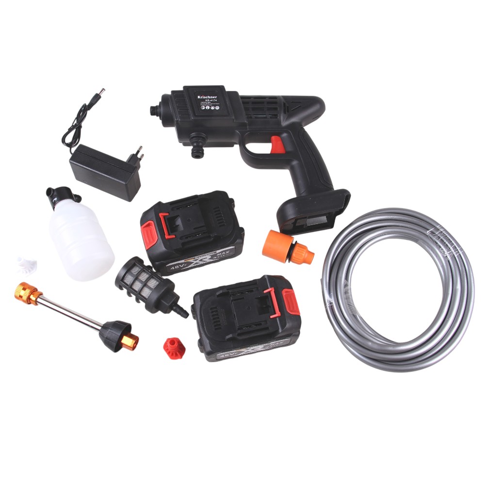 Aku ruční vysokotlaká čistící pistole 48V KR-4174 - náhľad 3