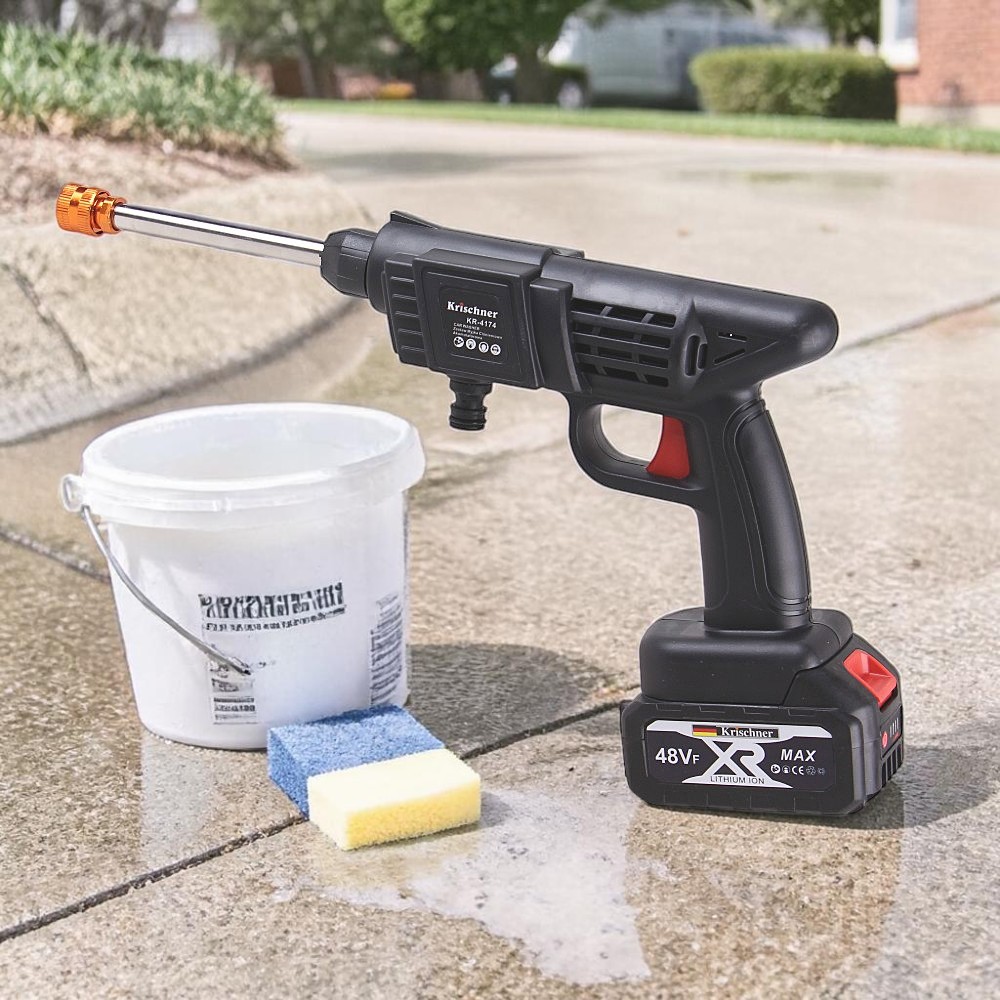 Aku ruční vysokotlaká čistící pistole 48V KR-4174 - náhľad 7